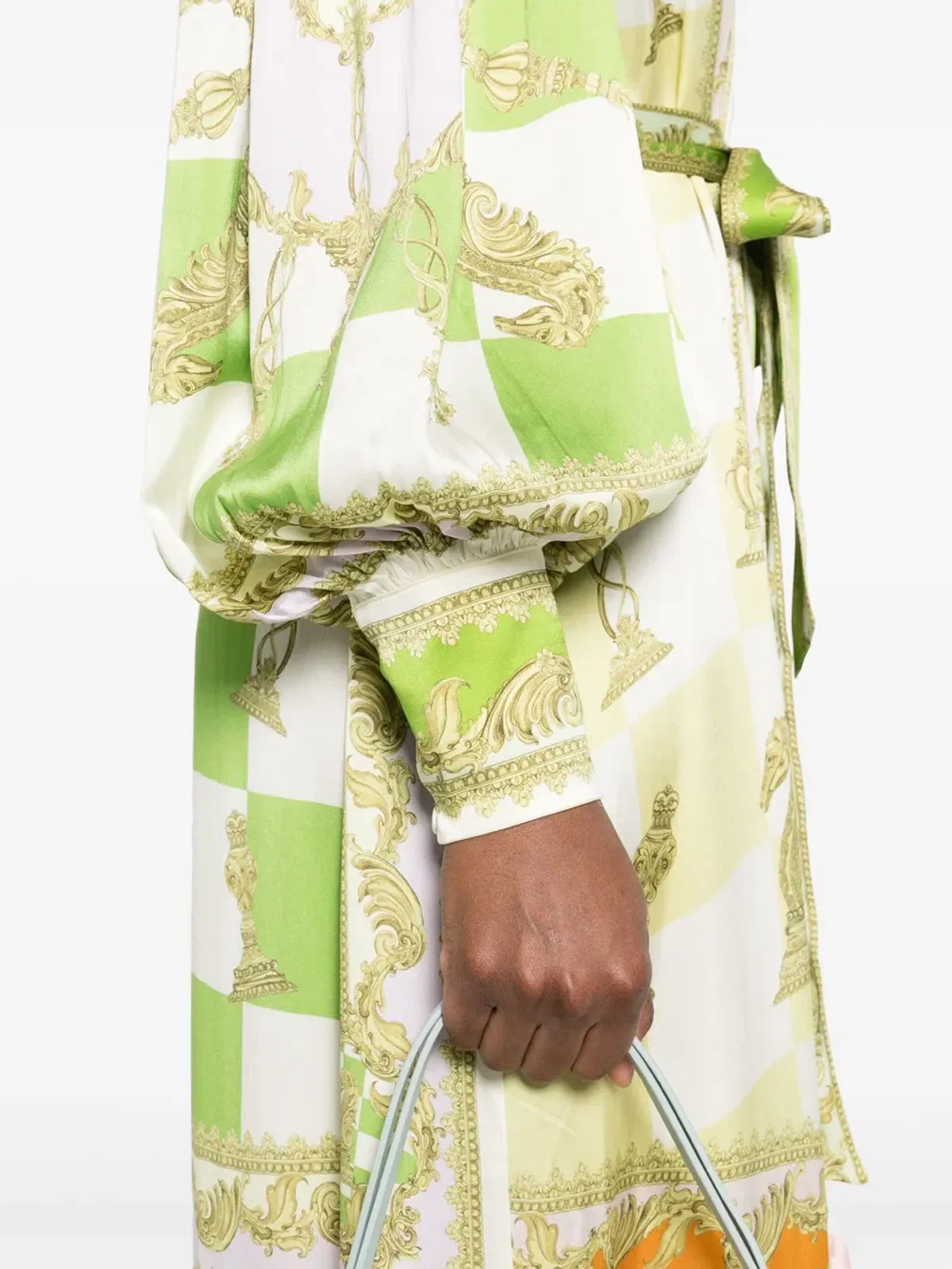 Alemais Checkmate Silk Shirtdress Multi Size AU 8 - Image 10