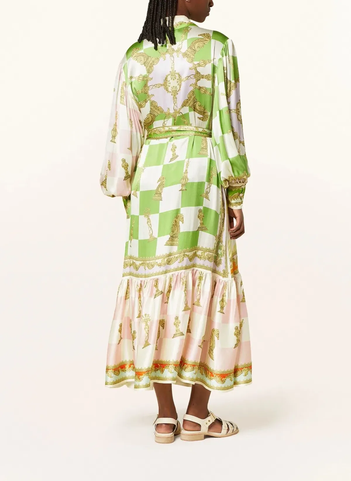 Alemais Checkmate Silk Shirtdress Multi Size AU 8 - Image 15