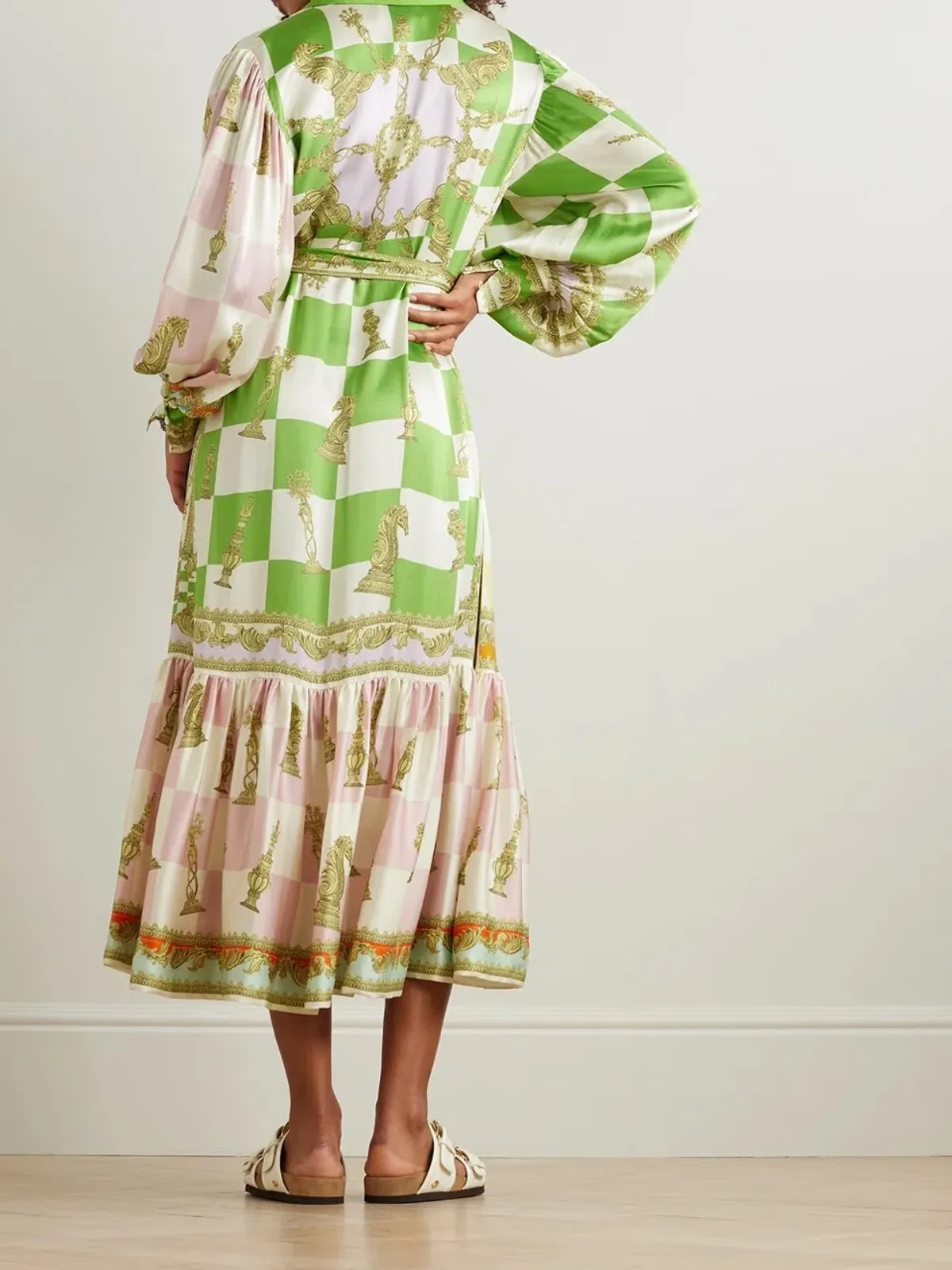 Alemais Checkmate Silk Shirtdress Multi Size AU 8 - Image 31