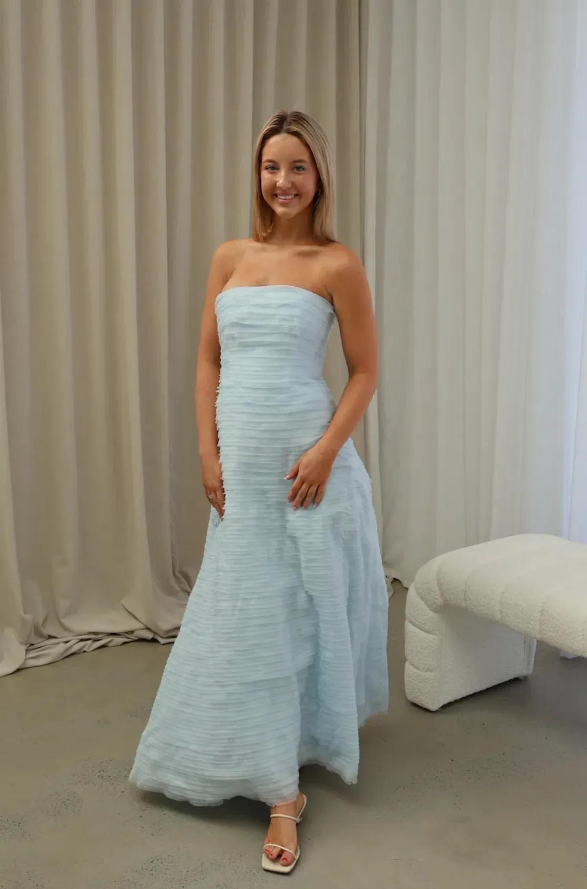 Aje Soundscape Maxi Dress Sea Breeze Size 6 - Image 2