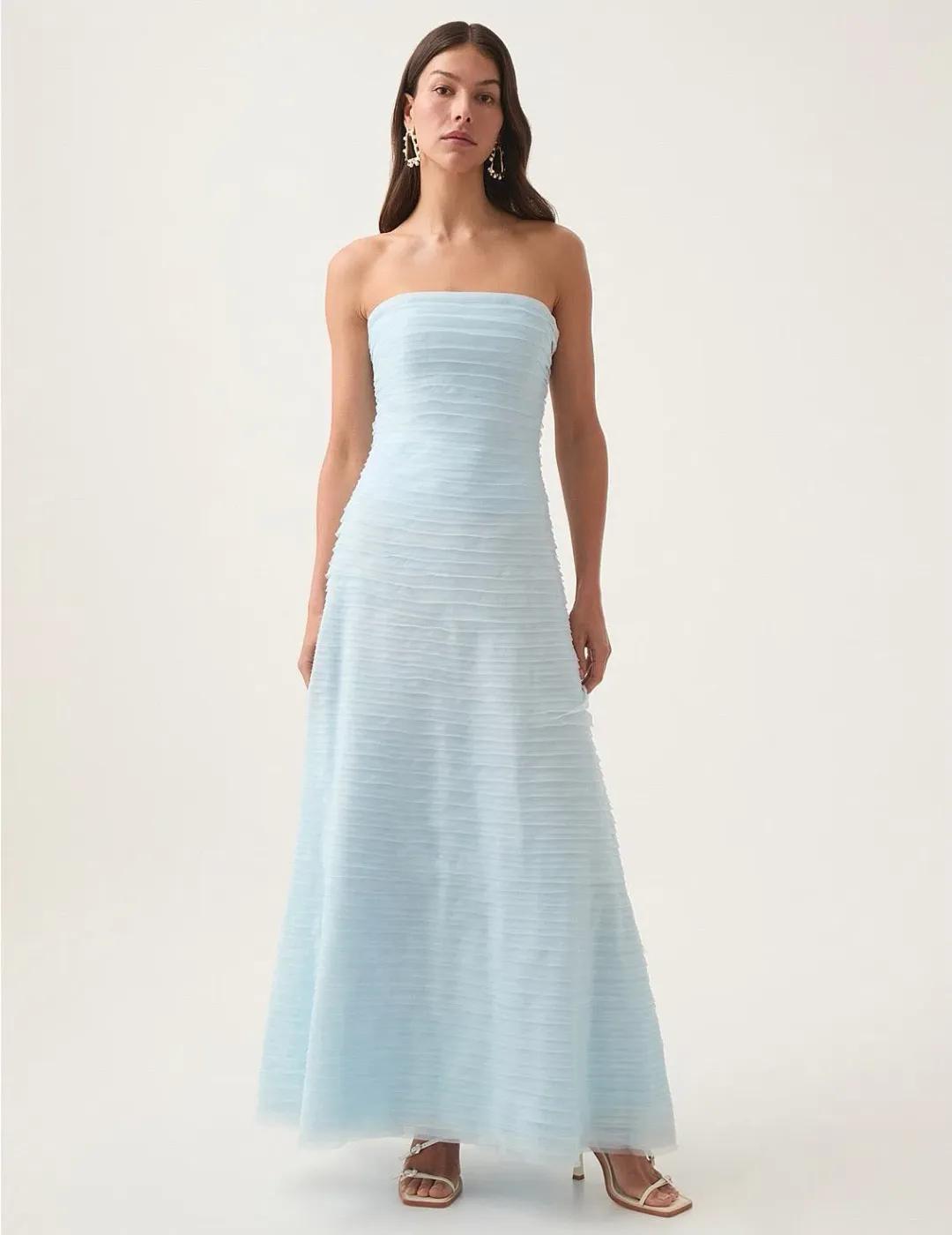 Aje Soundscape Maxi Dress Sea Breeze Size 6 for rent on The Volte - main image
