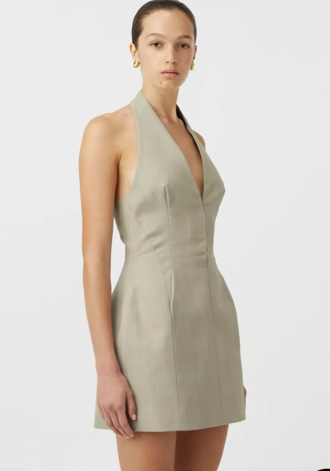 Camilla and Marc Pompidou Mini Dress Light Brown Size 10 for rent on The Volte - main image