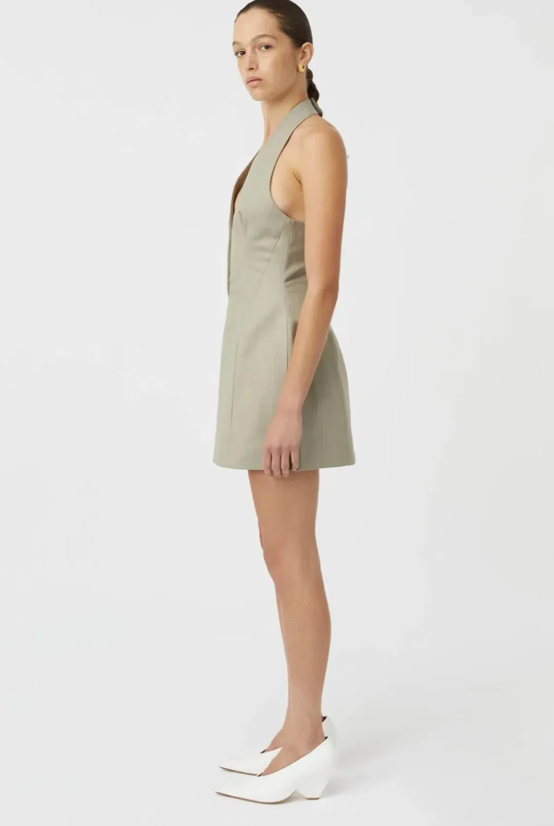 Camilla and Marc Pompidou Mini Dress Light Brown Size 10 for rent on The Volte - main image