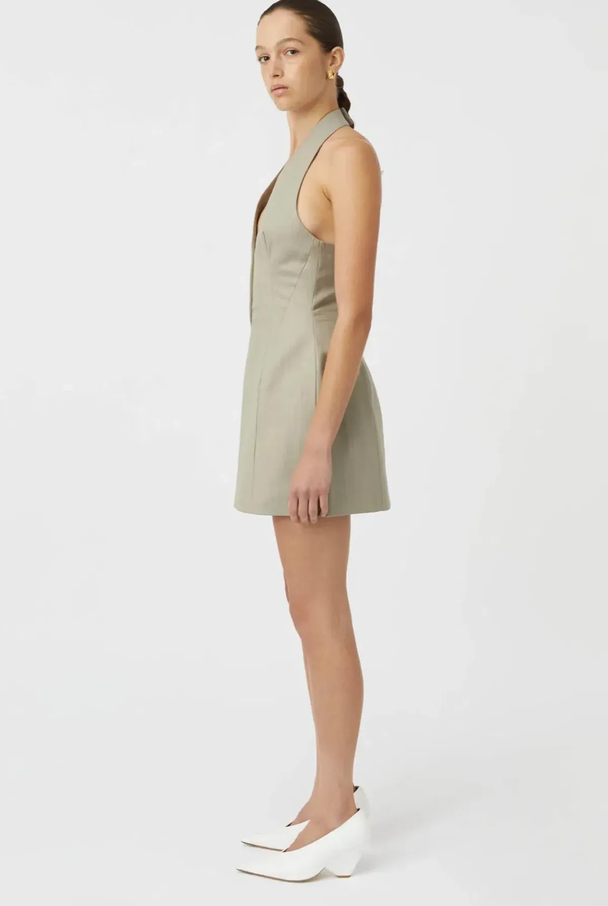 Camilla and Marc Pompidou Mini Dress Light Brown Size 10 - Image 7