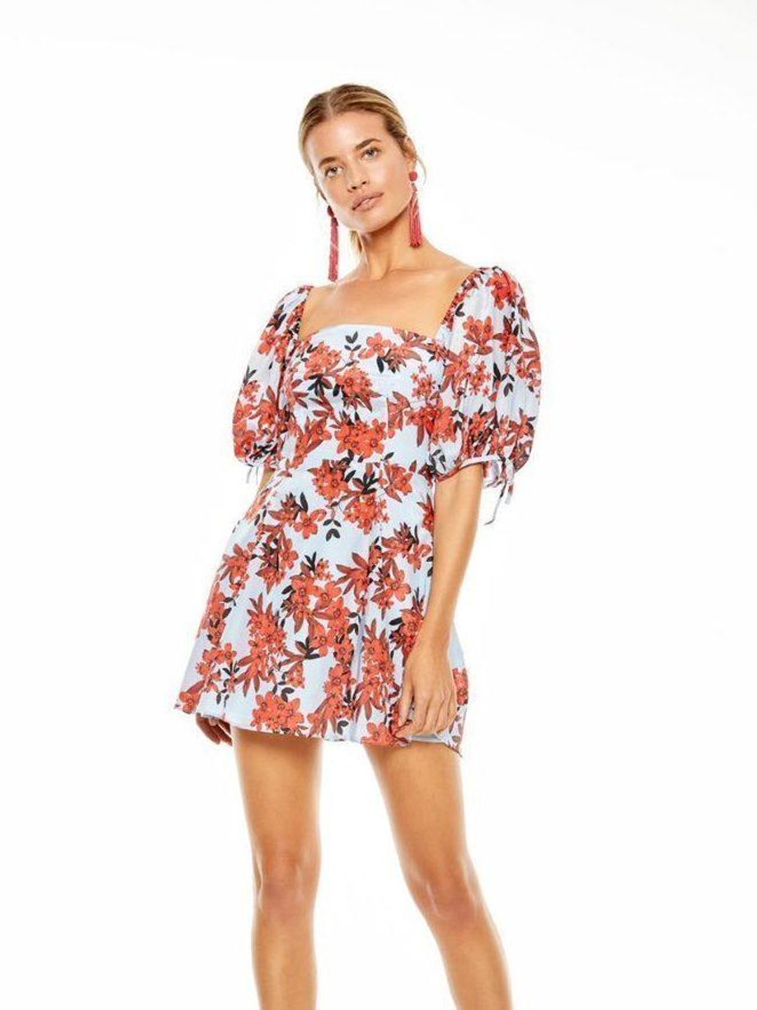 Talulah Red Sea Mini Dress - Floral Size 8 for rent on The Volte - main image