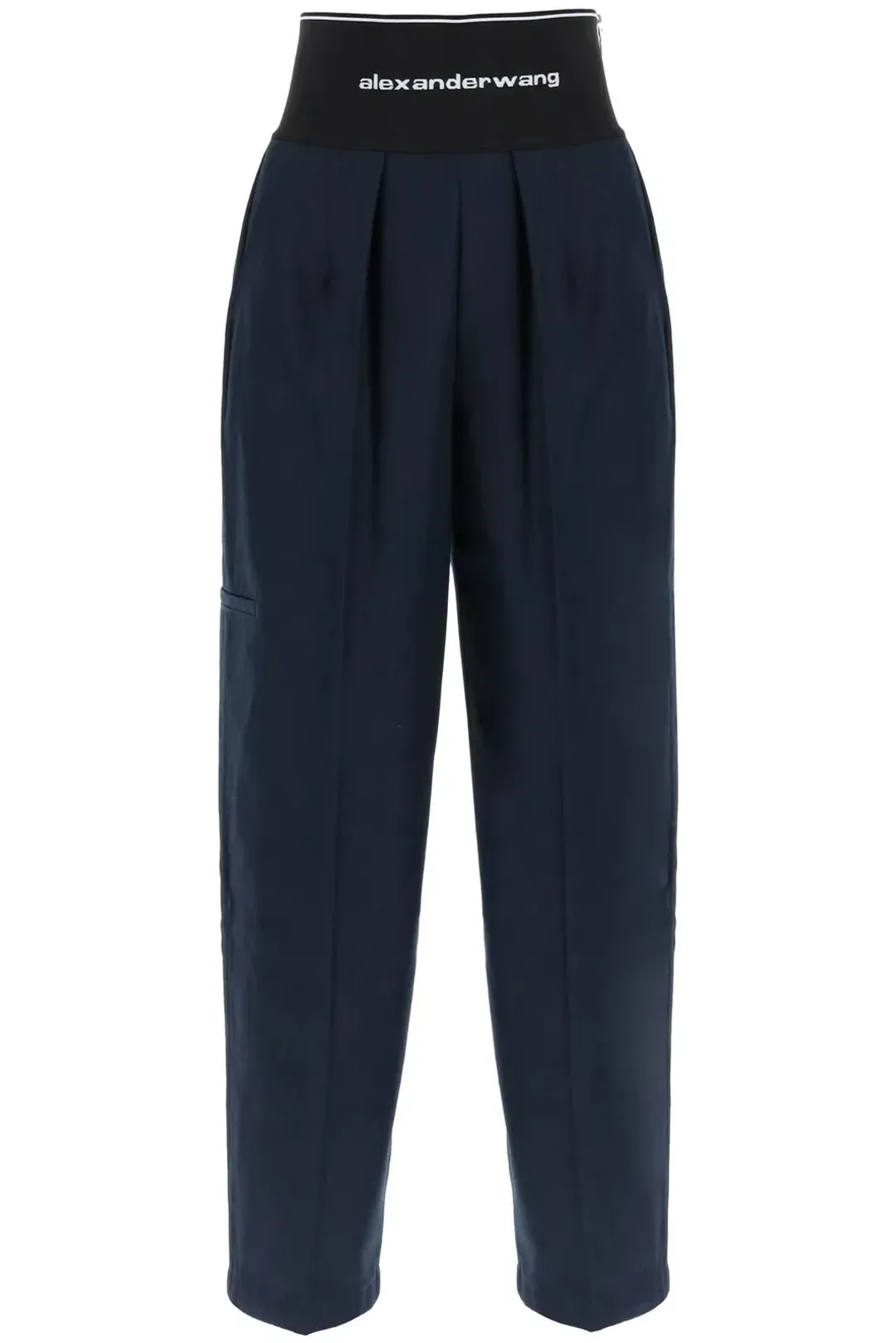 Alexander Wang Logo-Waistband Creased Trousers for rent on The Volte - main image