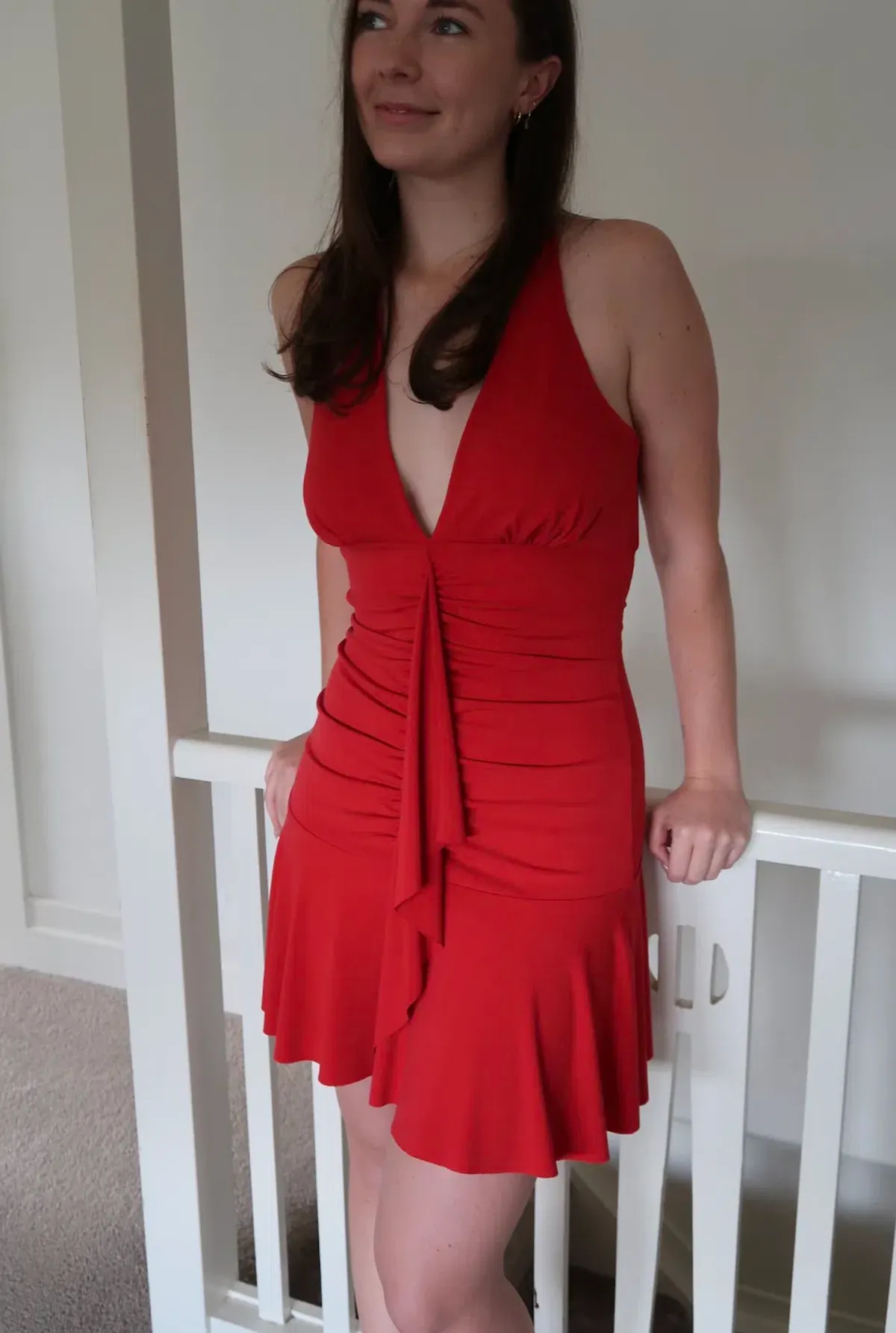 Quba The Scarlett Mini Dress Red Size 10 - Image 1