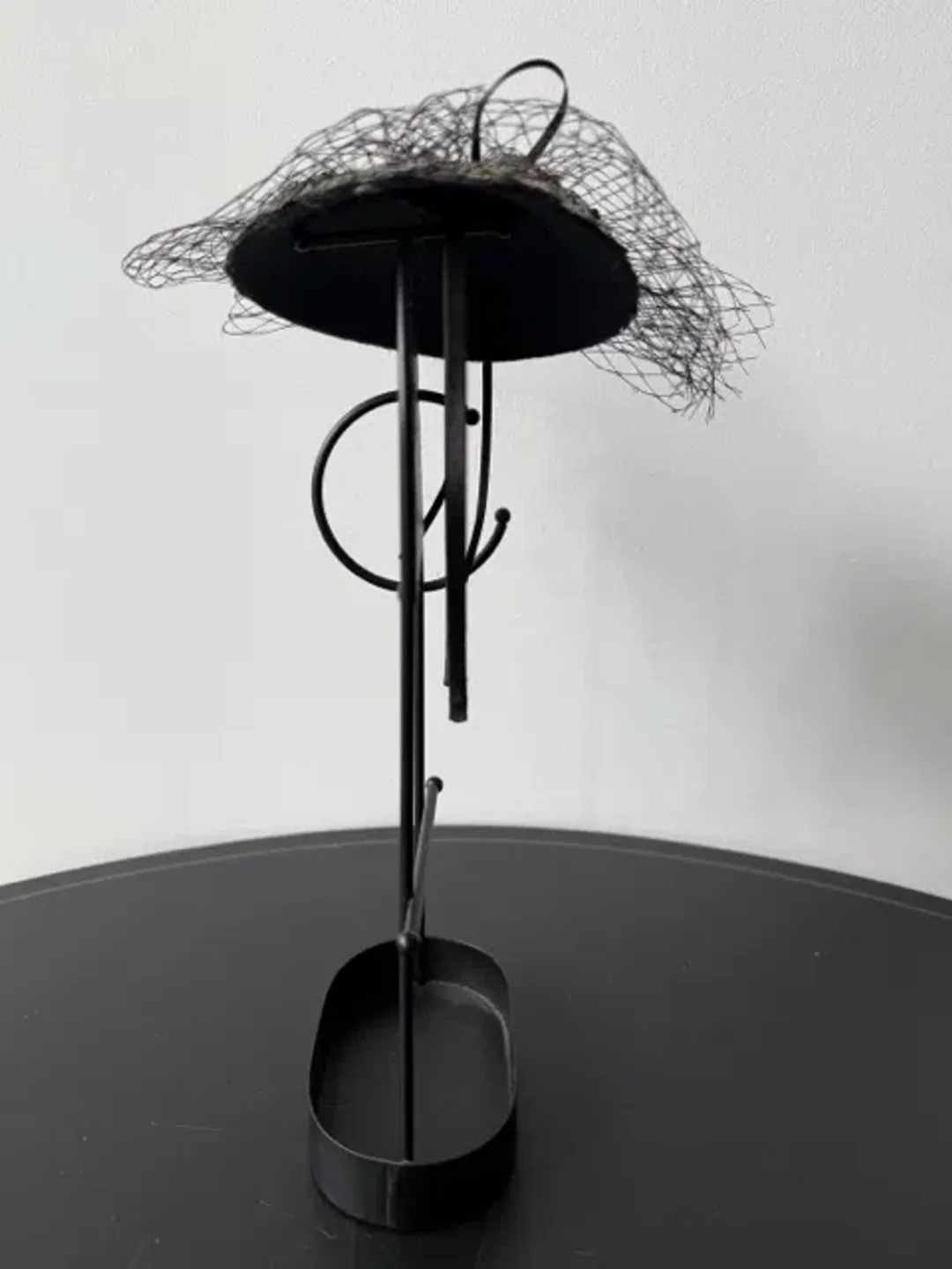 Mimco Sequined Headpiece with Veil Black One Size for rent on The Volte - main image