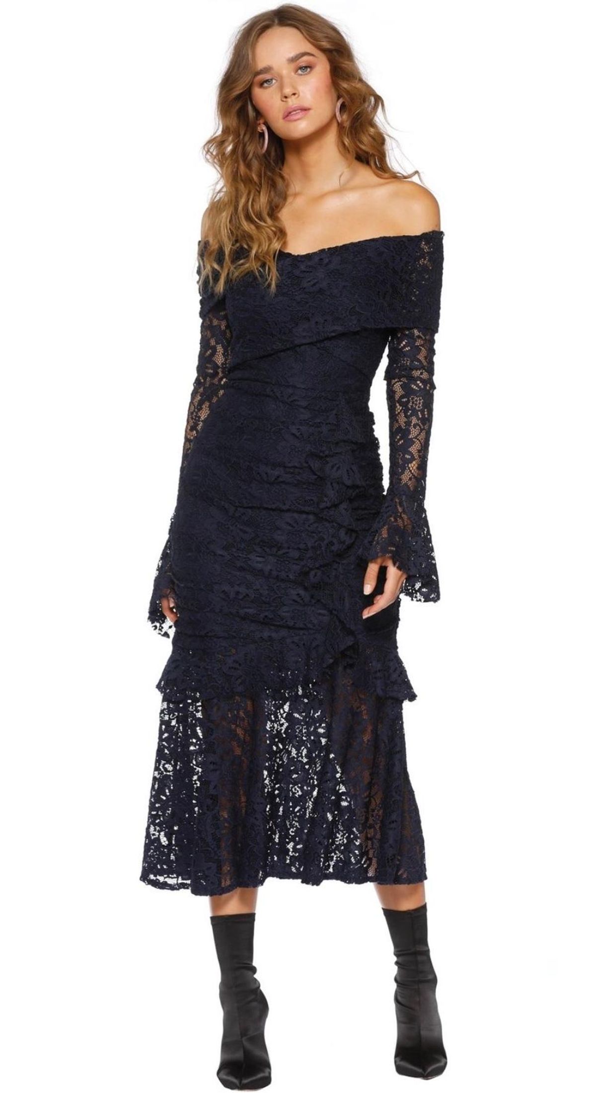 Pasduchas Winsome Midi Navy Size 8 - Image 1