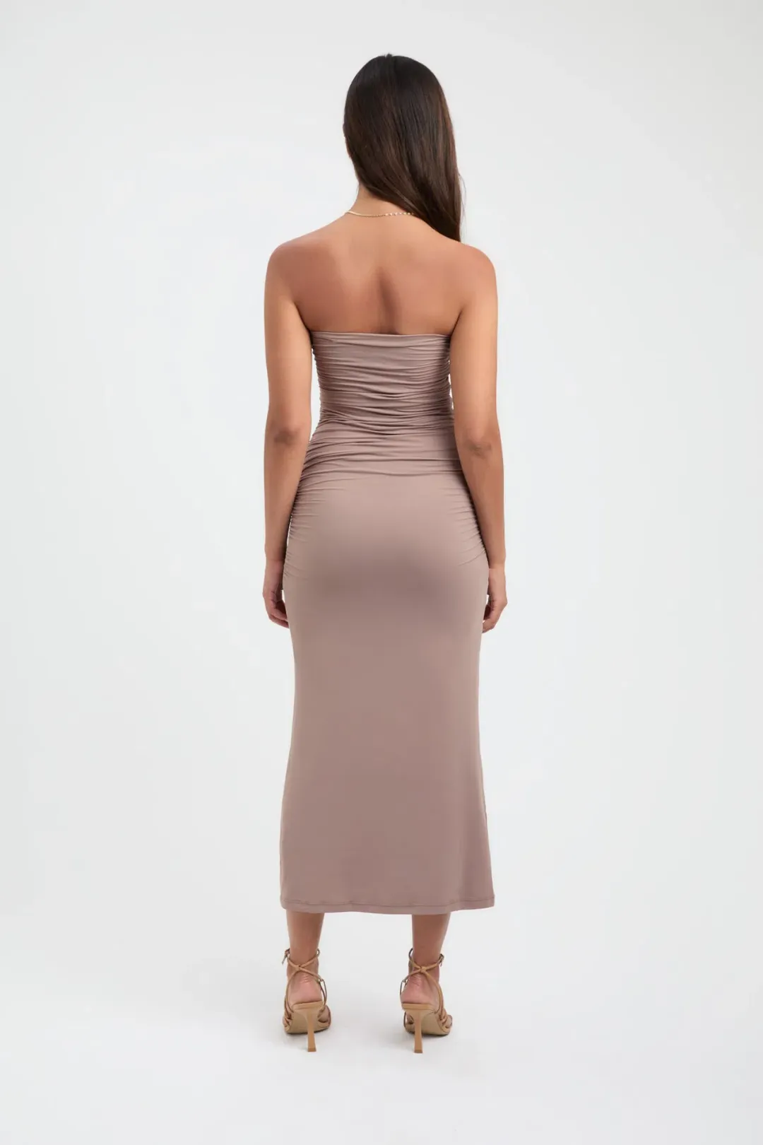 Kookai Elise Strapless Dress Ginger Snap Size 8 for rent on The Volte - main image