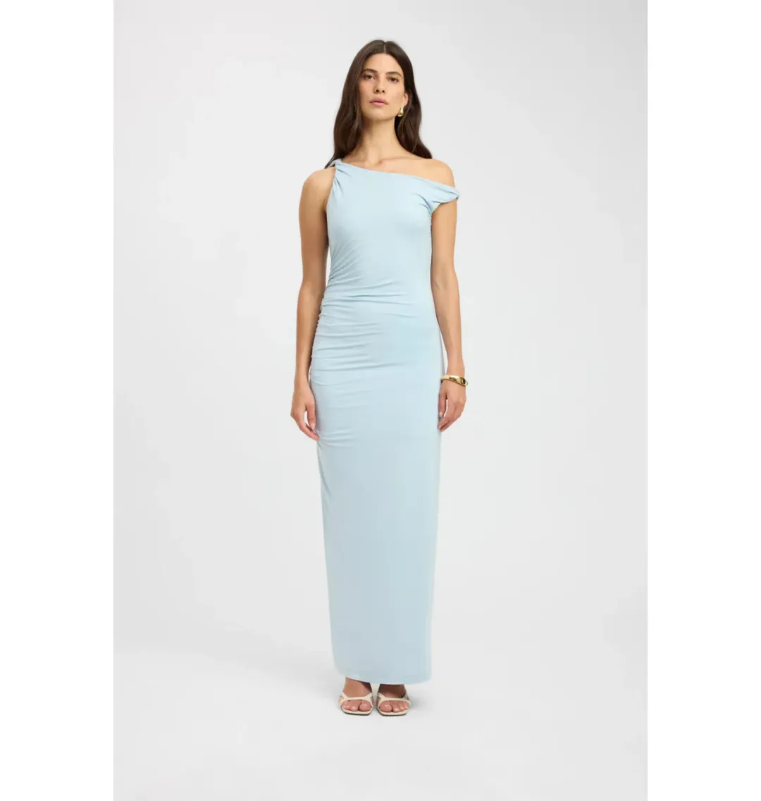 Kookai Milly Maxi Dress in Ice Blue Size AU 8 for rent on The Volte - main image