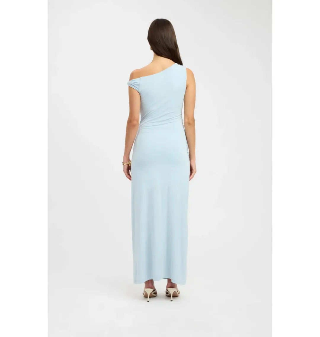 Kookai Milly Maxi Dress in Ice Blue Size AU 8 for rent on The Volte - main image