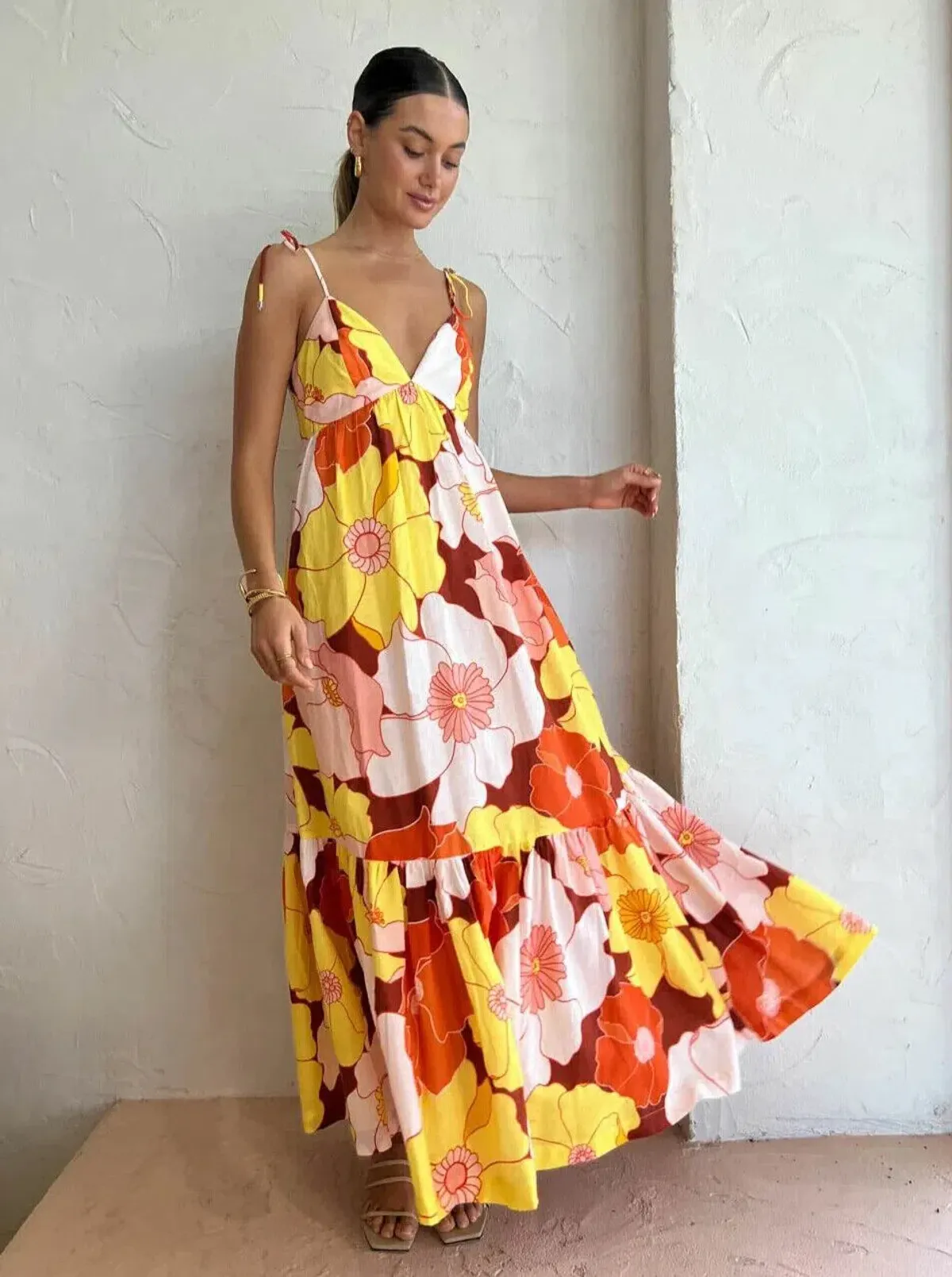 Steele Farida Maxi Dress Floral Size AU 8 - Image 1