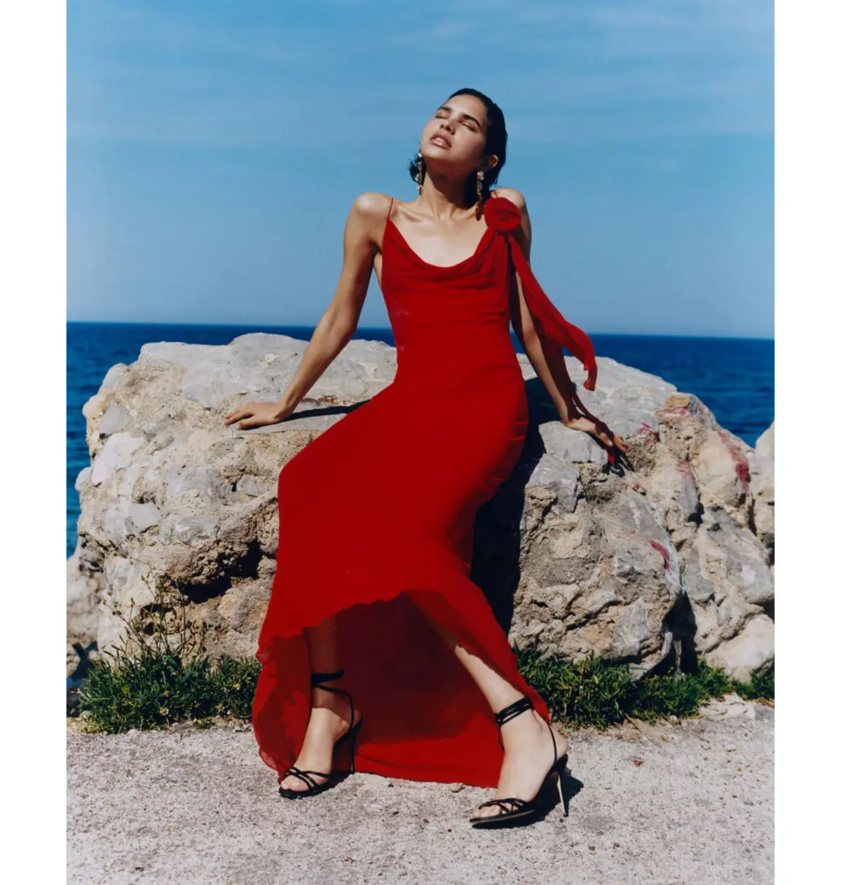 Rat & Boa Sirena Maxi Dress in Red Size M / AU 10 - Image 4