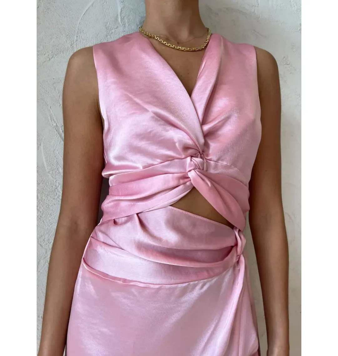 Anna Quan Violeta Dress Pink Size AU 8 for rent on The Volte - main image