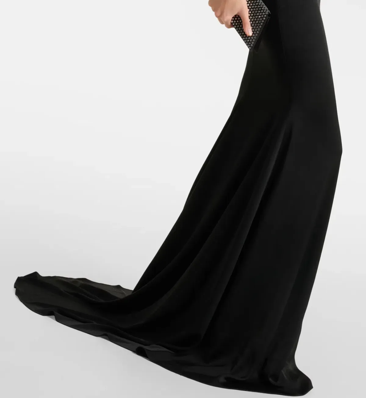 Alex Perry Strapless Sweetheart Drape Gown Black Size AU 8 - Image 8