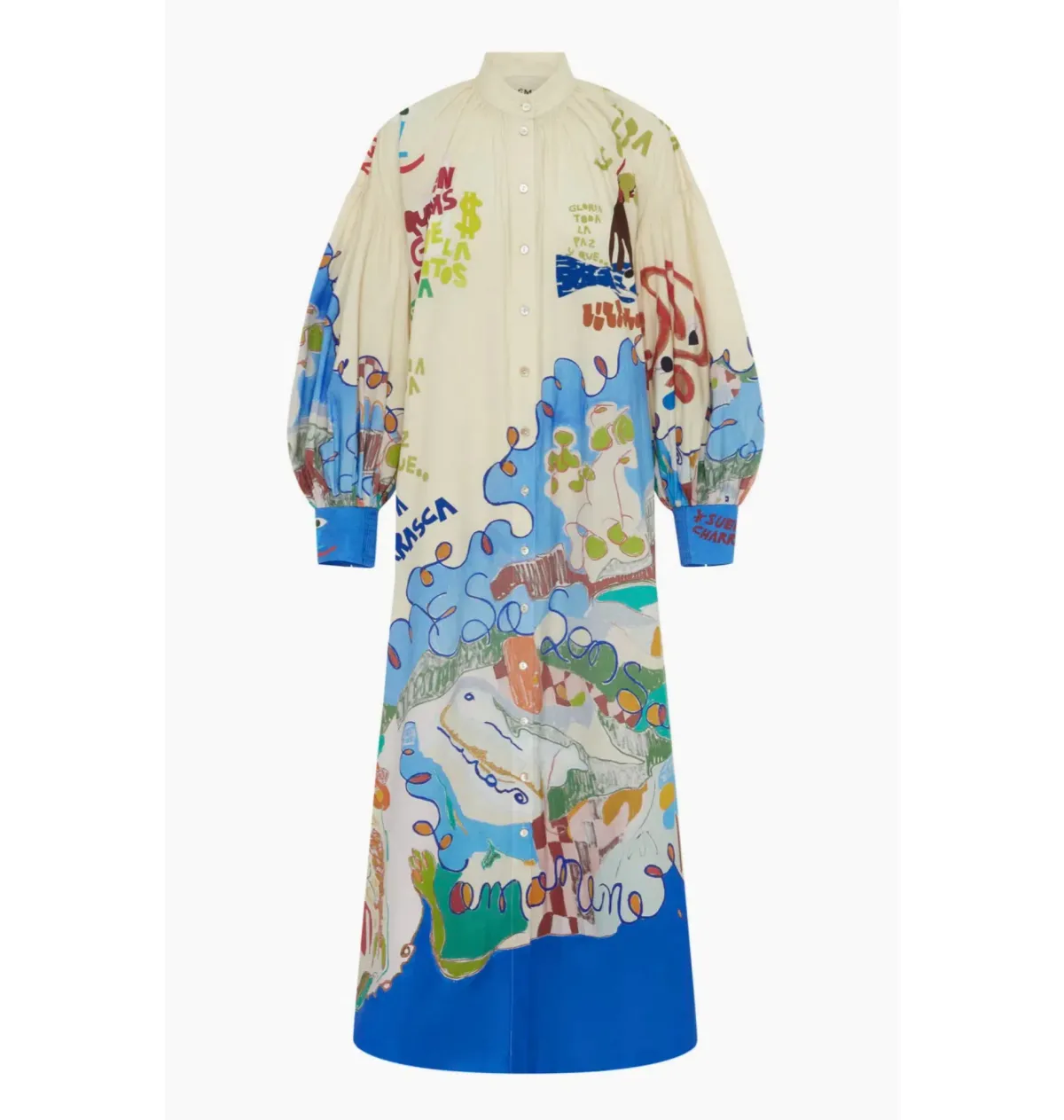 Alemais Nadia Shirtdress Multi Size AU 14 - Image 7