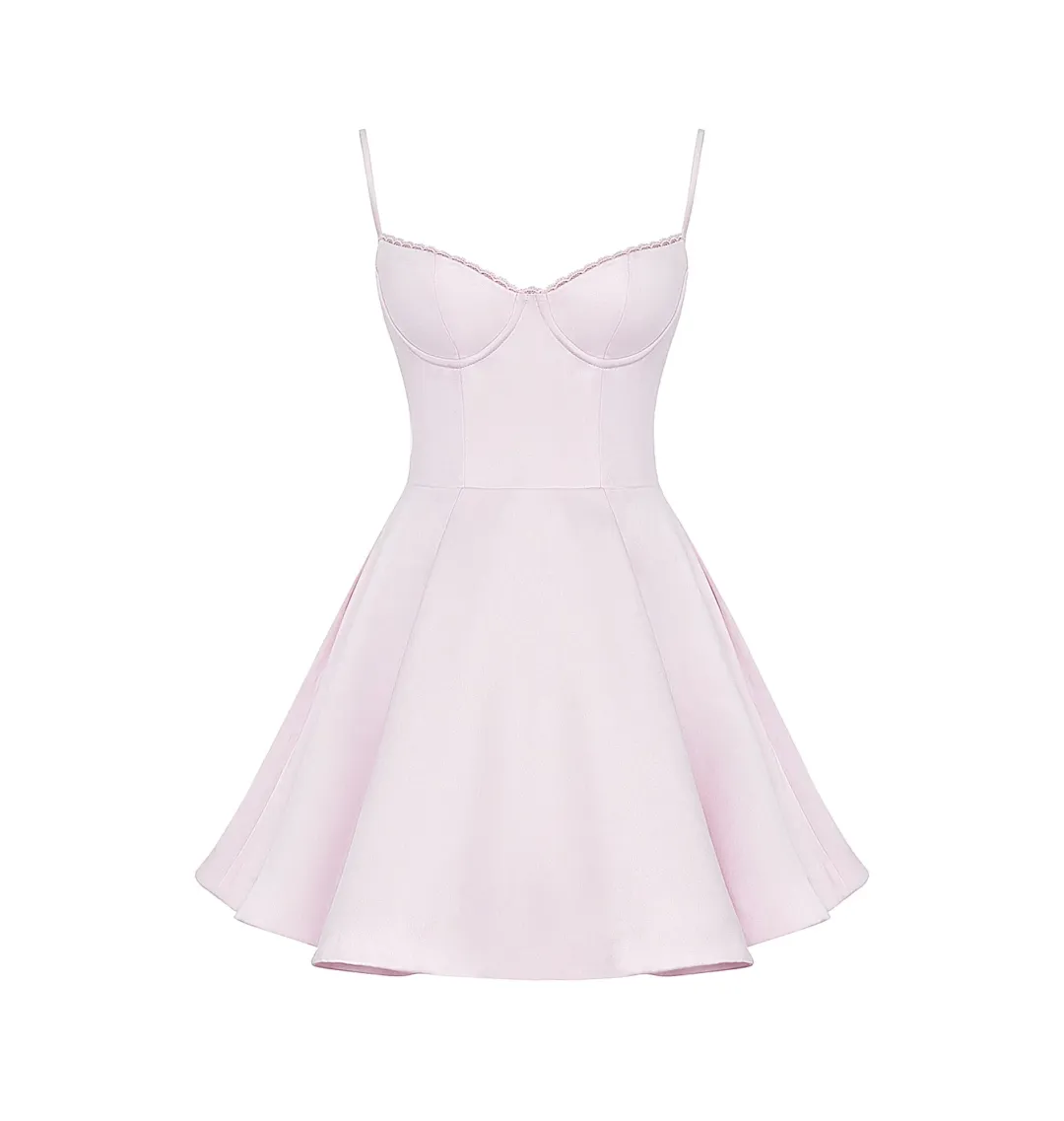 House Of CB Minimoiselle Tulle Mini Dress Ballerina Pink Size AU 6 for rent on The Volte - main image