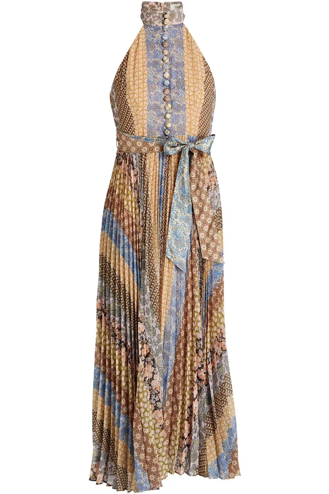 Zimmermann The Zimmerman Sunray Picnic Dress in Tiled Stripe  Size 3/AU 14 for rent on The Volte - main image