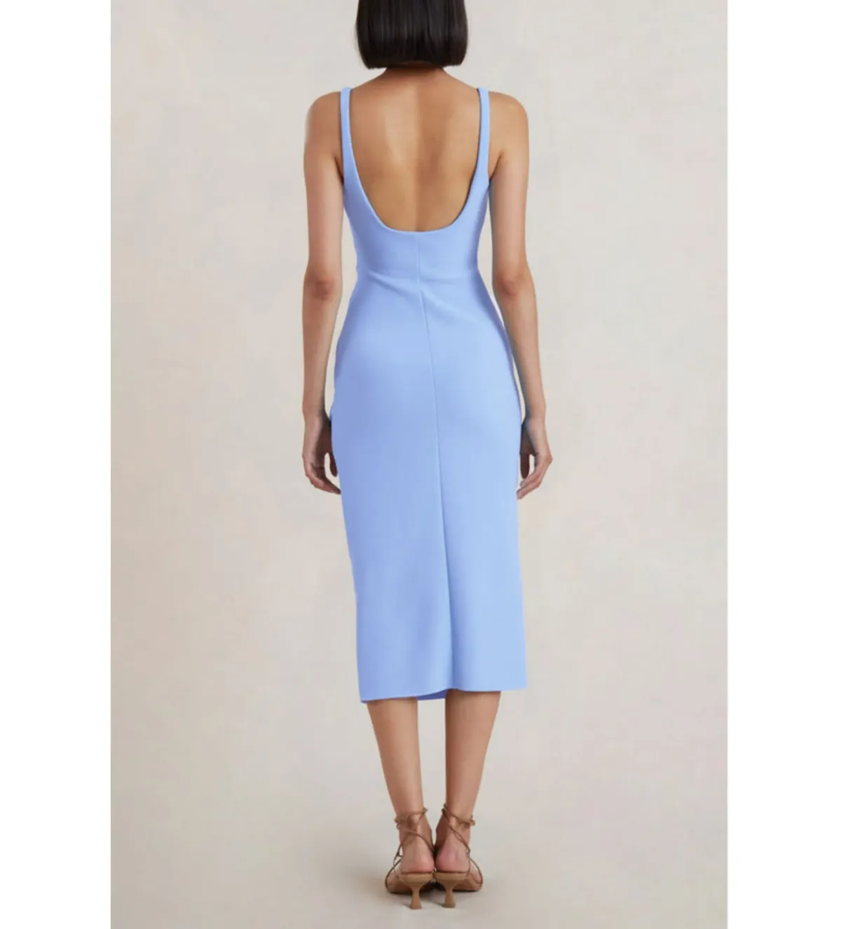 Bec and Bridge Karina Tuck Midi Dress in Blue Size 8 - Image 2