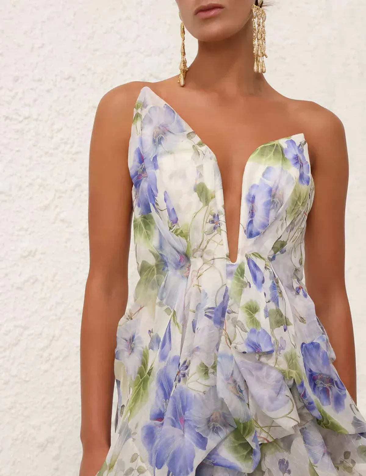 Zimmermann Natura Draped size 12 purple floral - Image 3