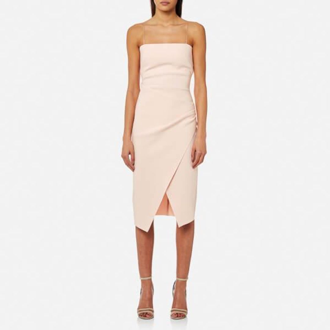 Bec & Bridge Auriele Midi Dress Blush Size AU 10 for rent on The Volte - main image