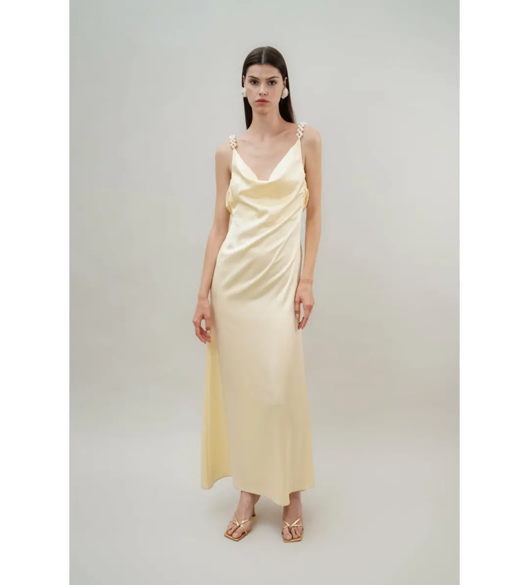 Vanina Kristen Dress Yellow Size 8  for rent on The Volte - main image