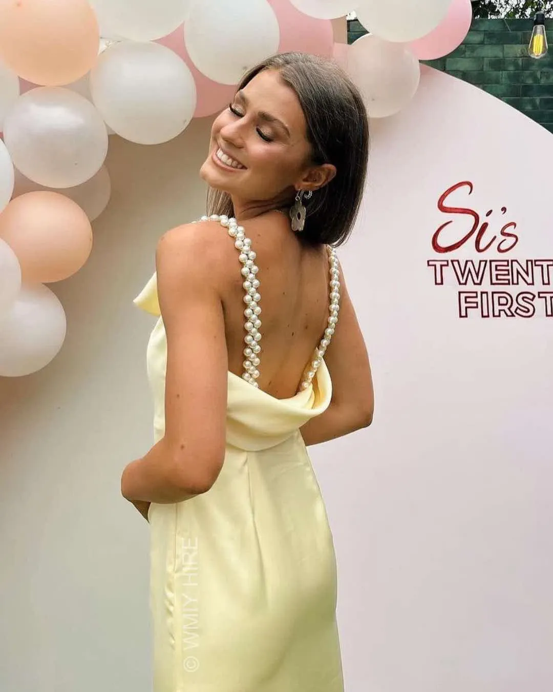 Vanina Kristen Dress Yellow Size 8  for rent on The Volte - main image