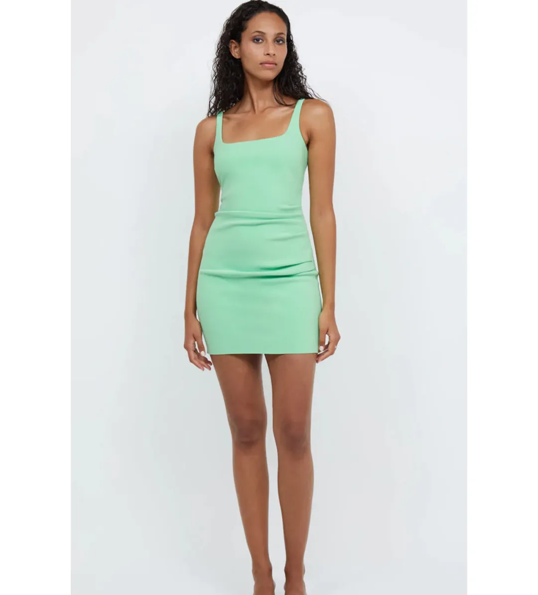 Bec & Bridge Karina Mini Dress Apple Green Size 10 for rent on The Volte - main image