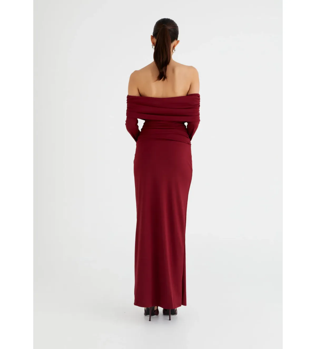 Benni Lorena Maxi Dress in Merlot Size 10 - Image 2