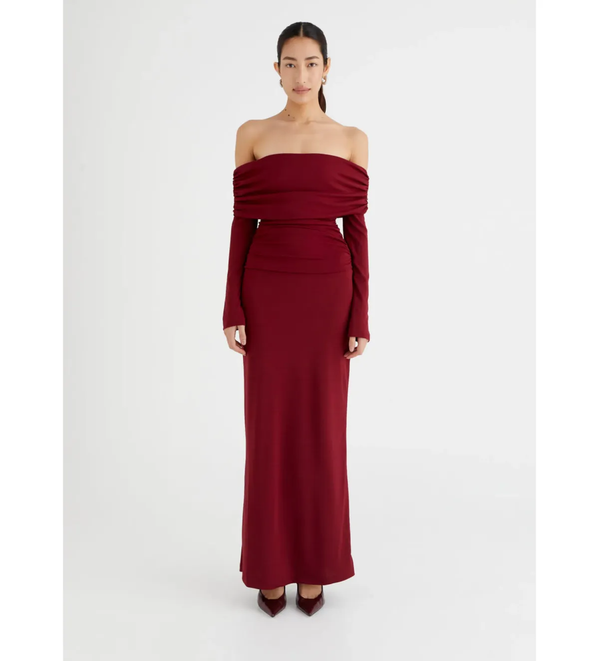 Benni Lorena Maxi Dress in Merlot Size 10 - Image 1