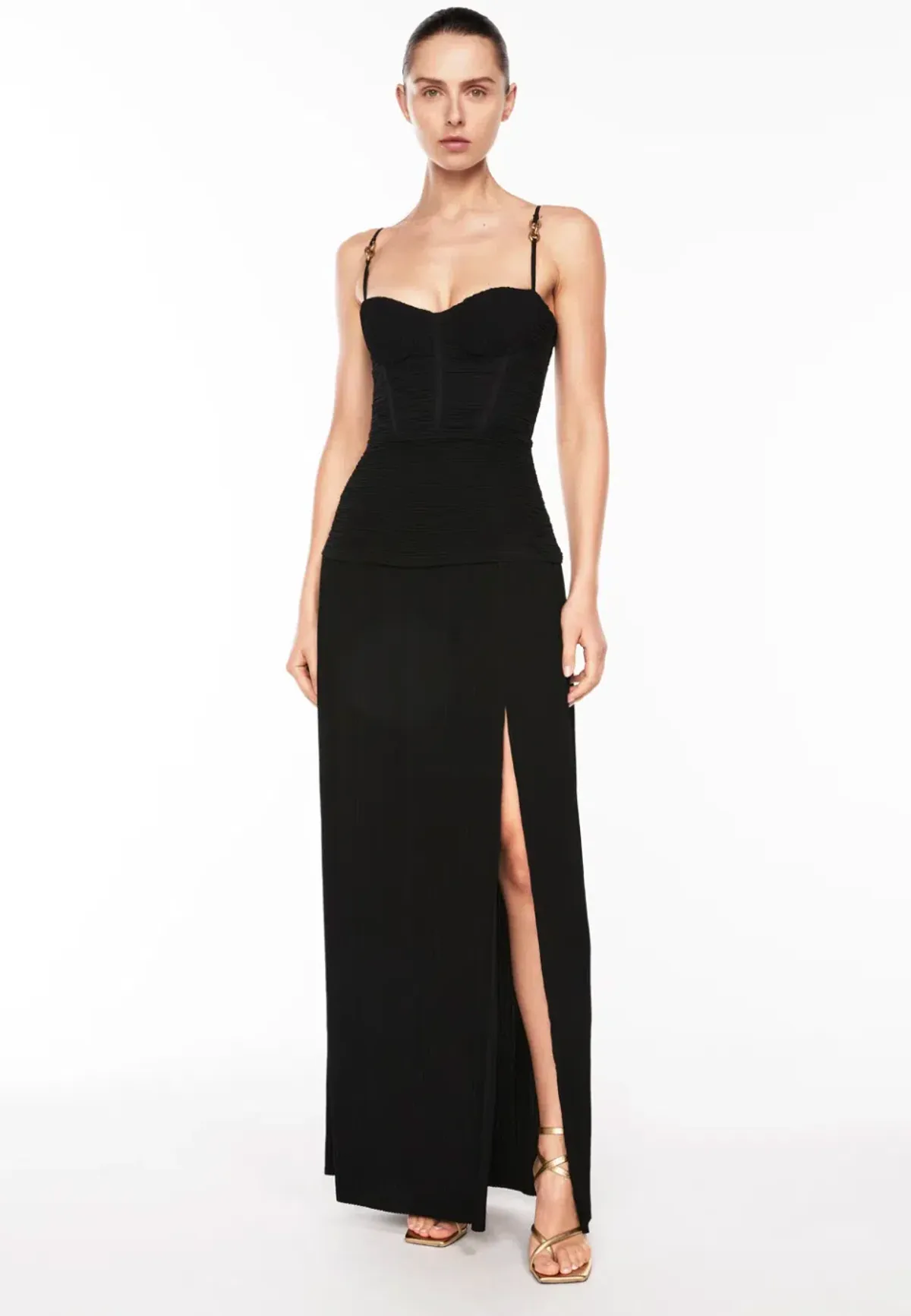 Manning Cartell Double Time Pleat Dress Black Size 10 - Image 1