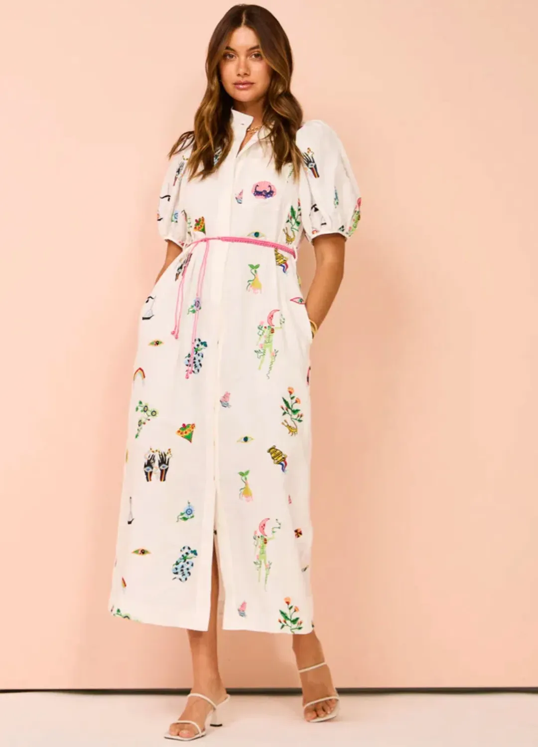 Alemais Atticus Shirt Dress Print Size 10 for rent on The Volte - main image