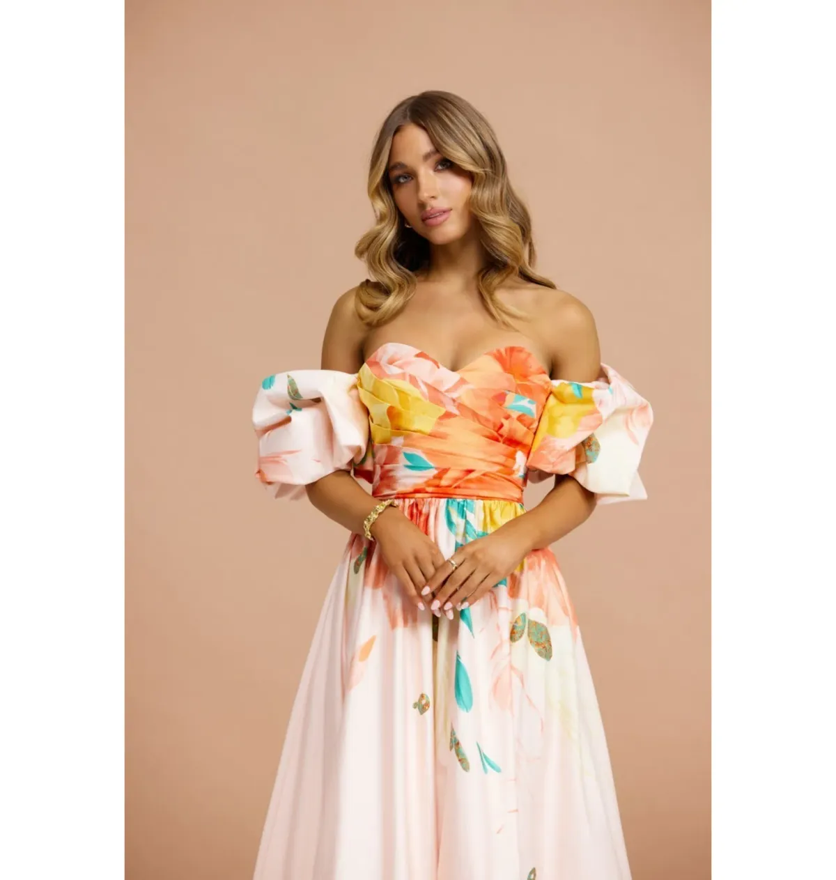 Leo Lin Maevis Midi Dress Euphoria Print Size AU 10 - Image 2