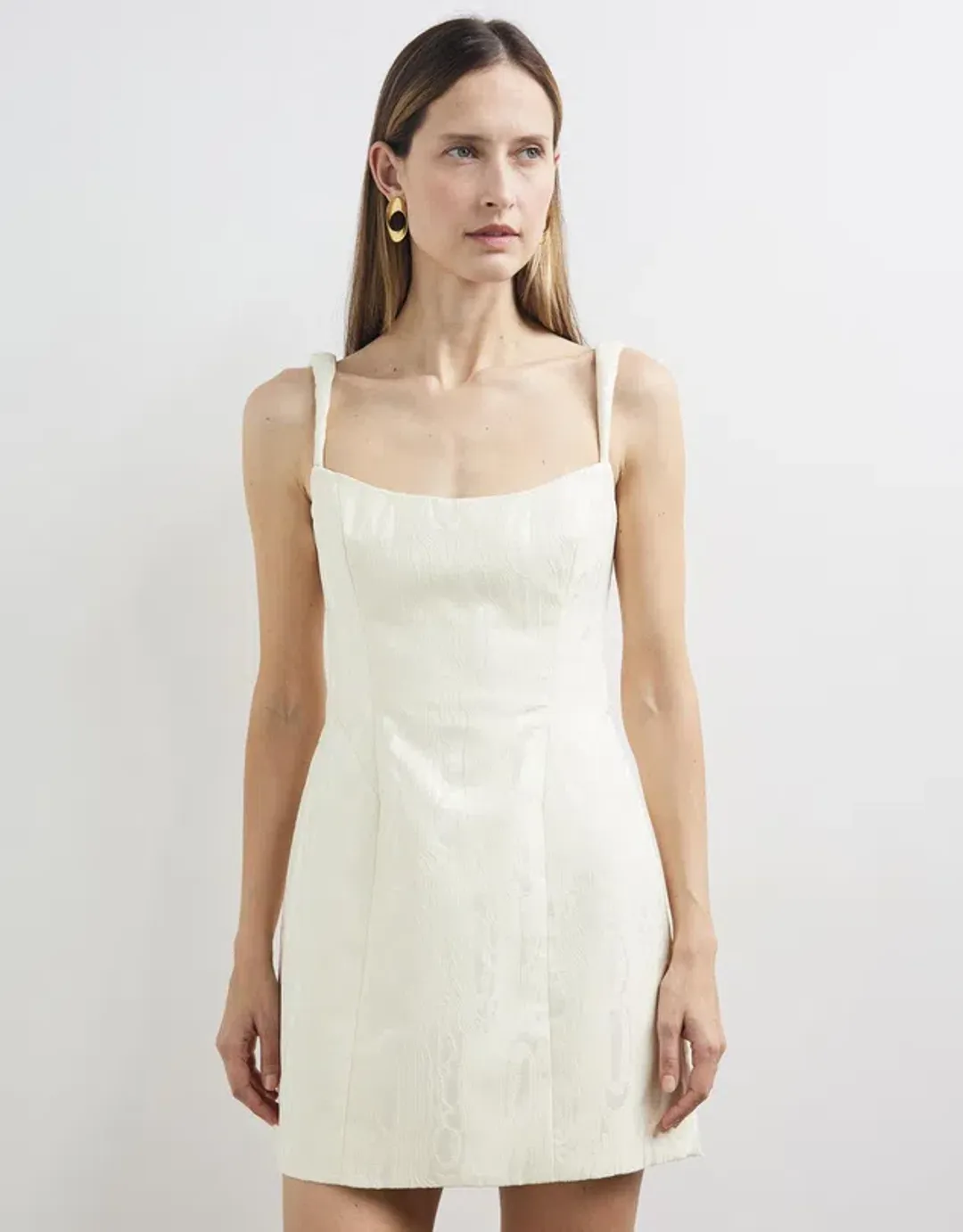Camilla And Marc Malla Mini Dress Cream Size 8 for rent on The Volte - main image