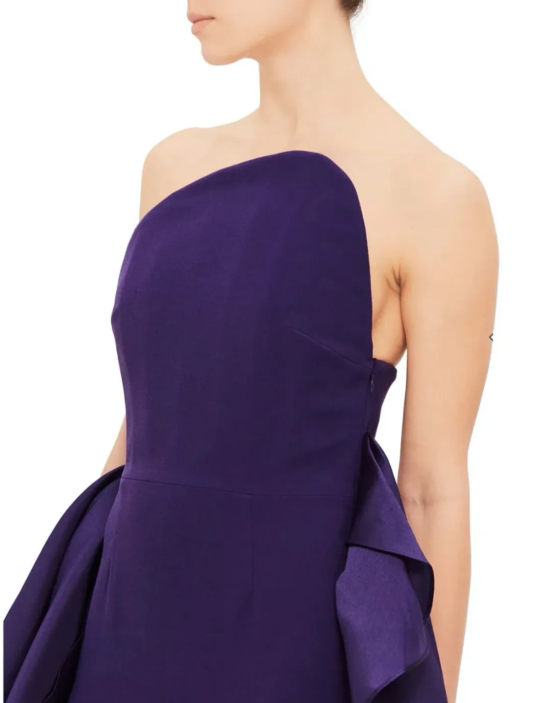 Solace London Nala Midaxi Draped Dress in Amethyst Purple Size 10 for rent on The Volte - main image