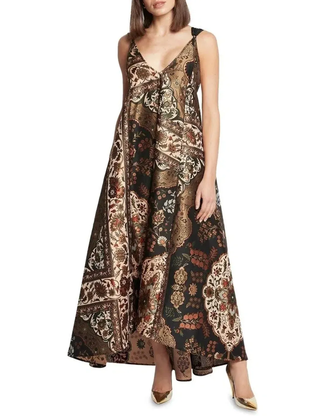 Sass and Bide Around The Moon Maxi Dress Multi Size 44 / AU 14 for rent on The Volte - main image