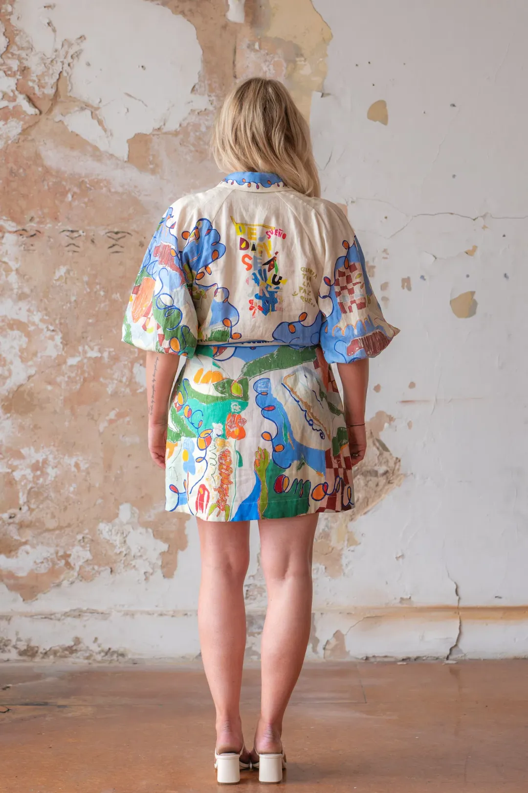 Alemais Nadia Mini Shirtdress Multi Size 12  for rent on The Volte - main image