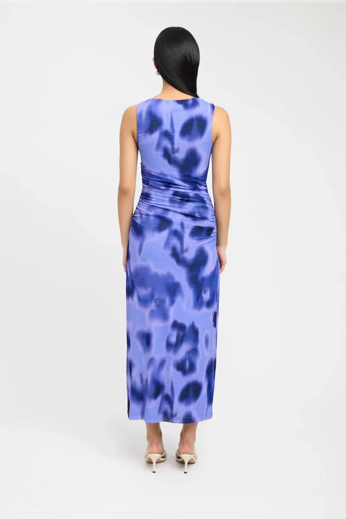 Kookai Poppy Purple Print Maxi Dress Poppy Size 8 - Image 3
