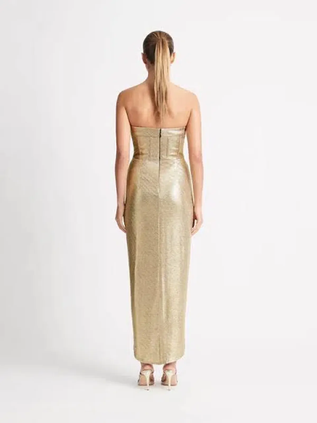 Sheike Cosmopolitan Dress in Gold Size 14  - Image 3