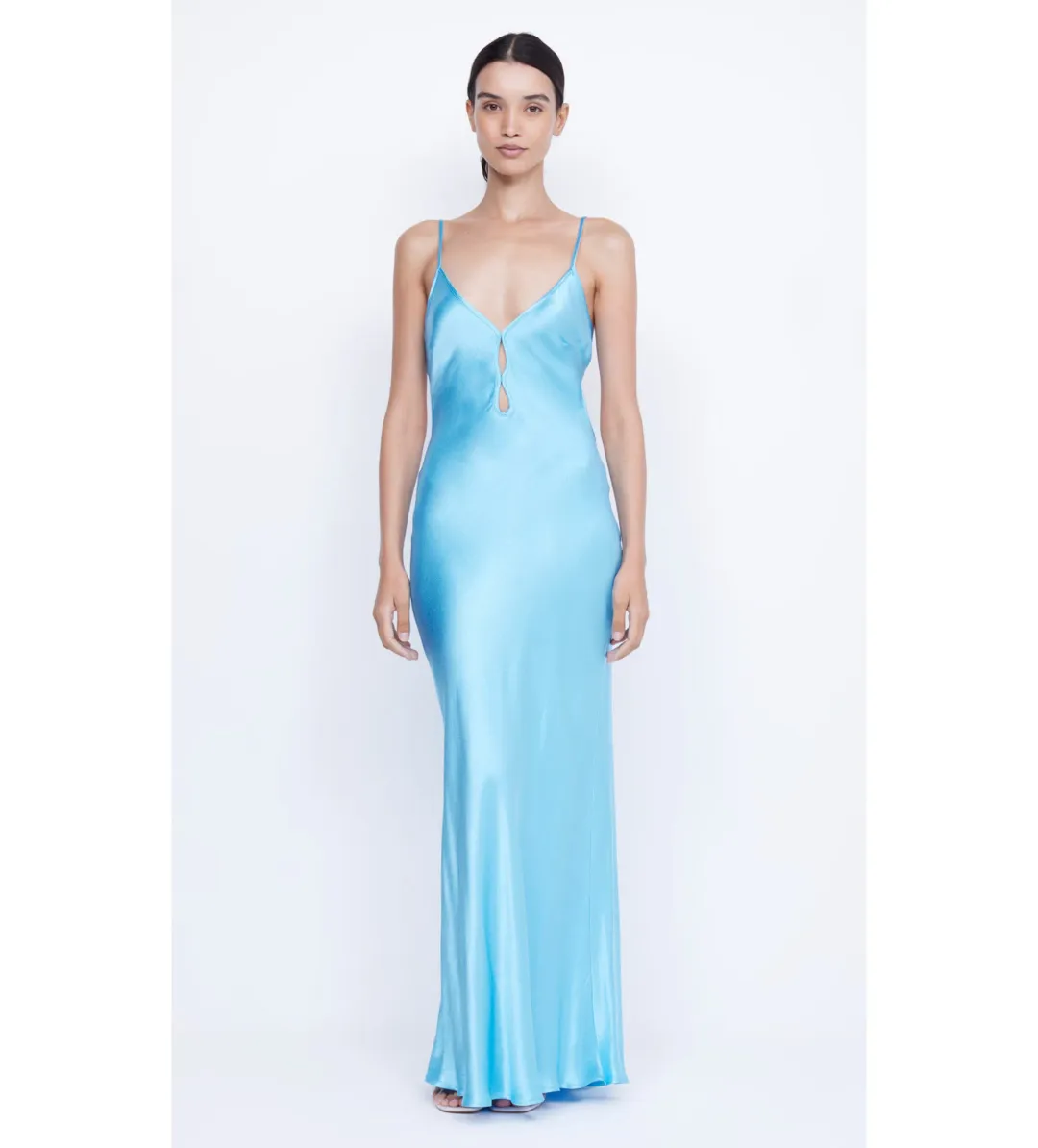 Bec and Bridge Quinn Maxi Dress in Topaz Blue Size 8 for rent on The Volte - main image
