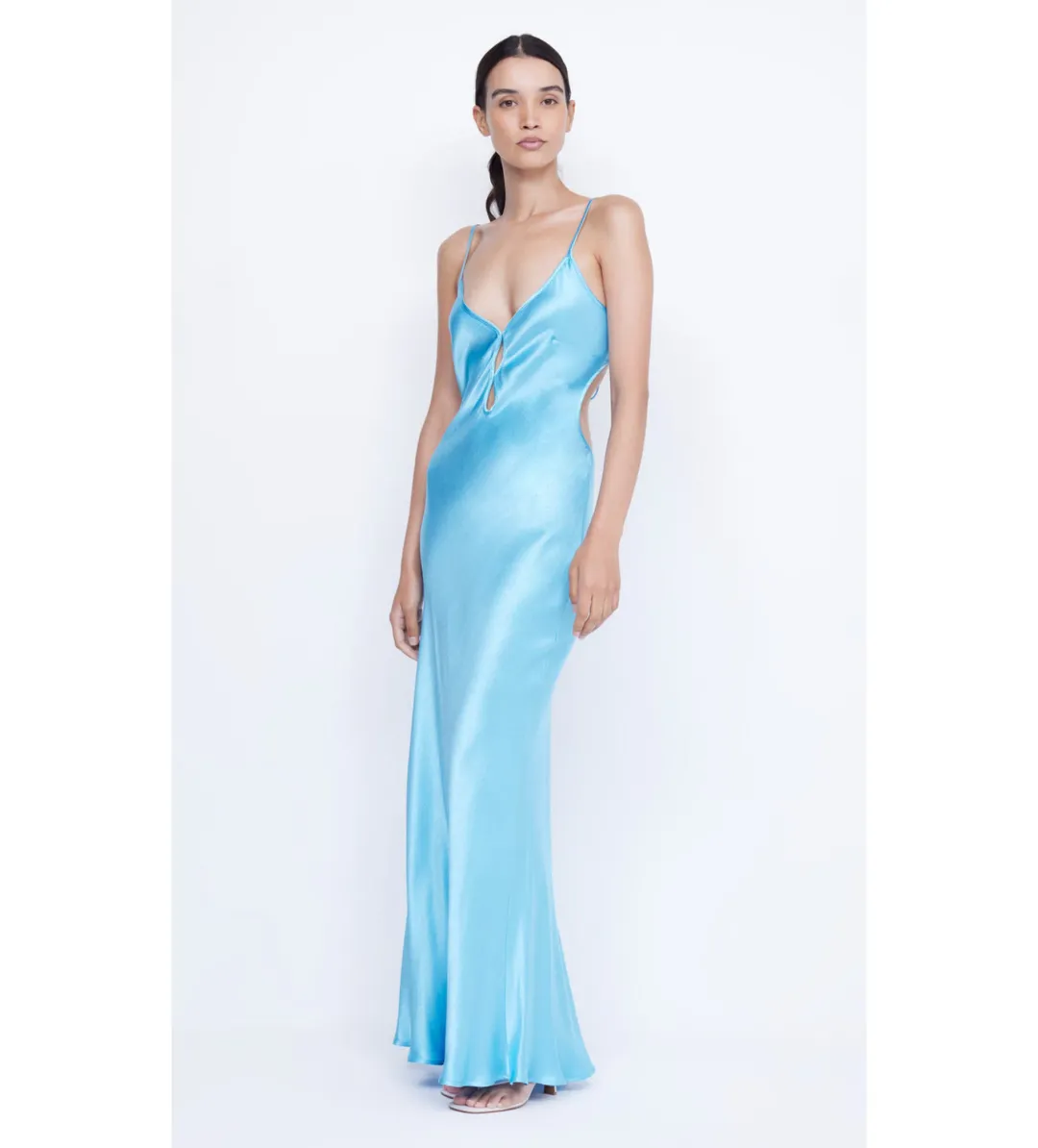 Bec and Bridge Quinn Maxi Dress in Topaz Blue Size 8 for rent on The Volte - main image