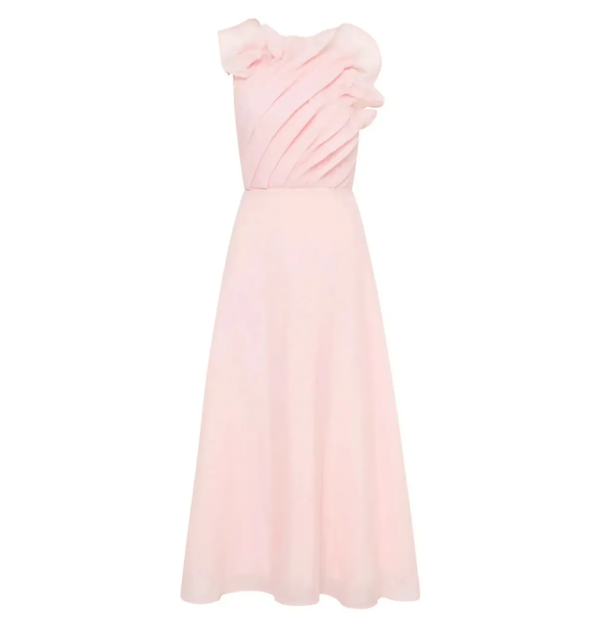 Aje Genesis Midi Dress Soft Pink Size AU 14 - Image 5