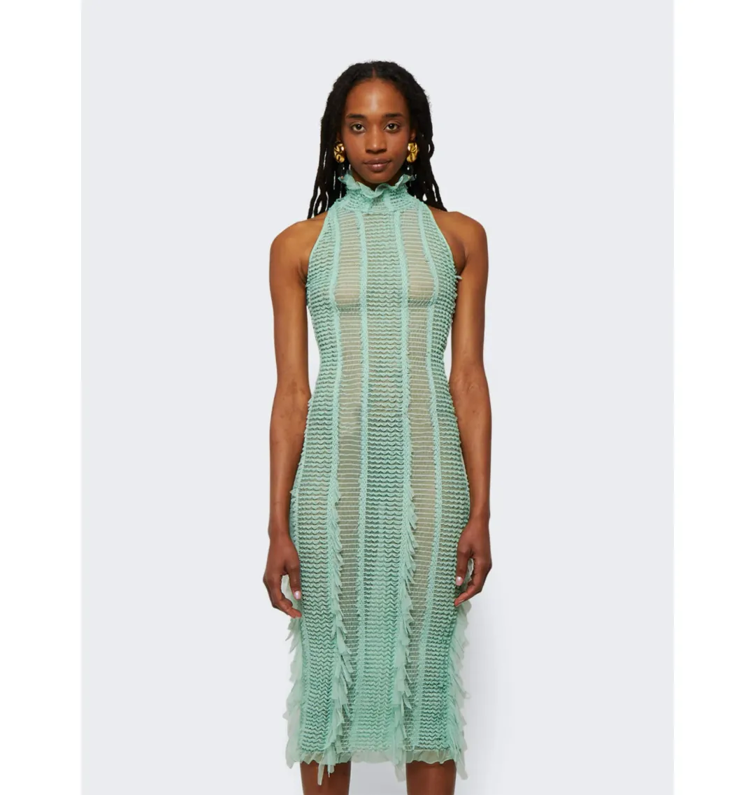 Roberta Einer Angel Midi Mint Green Size AU 6 for rent on The Volte - main image