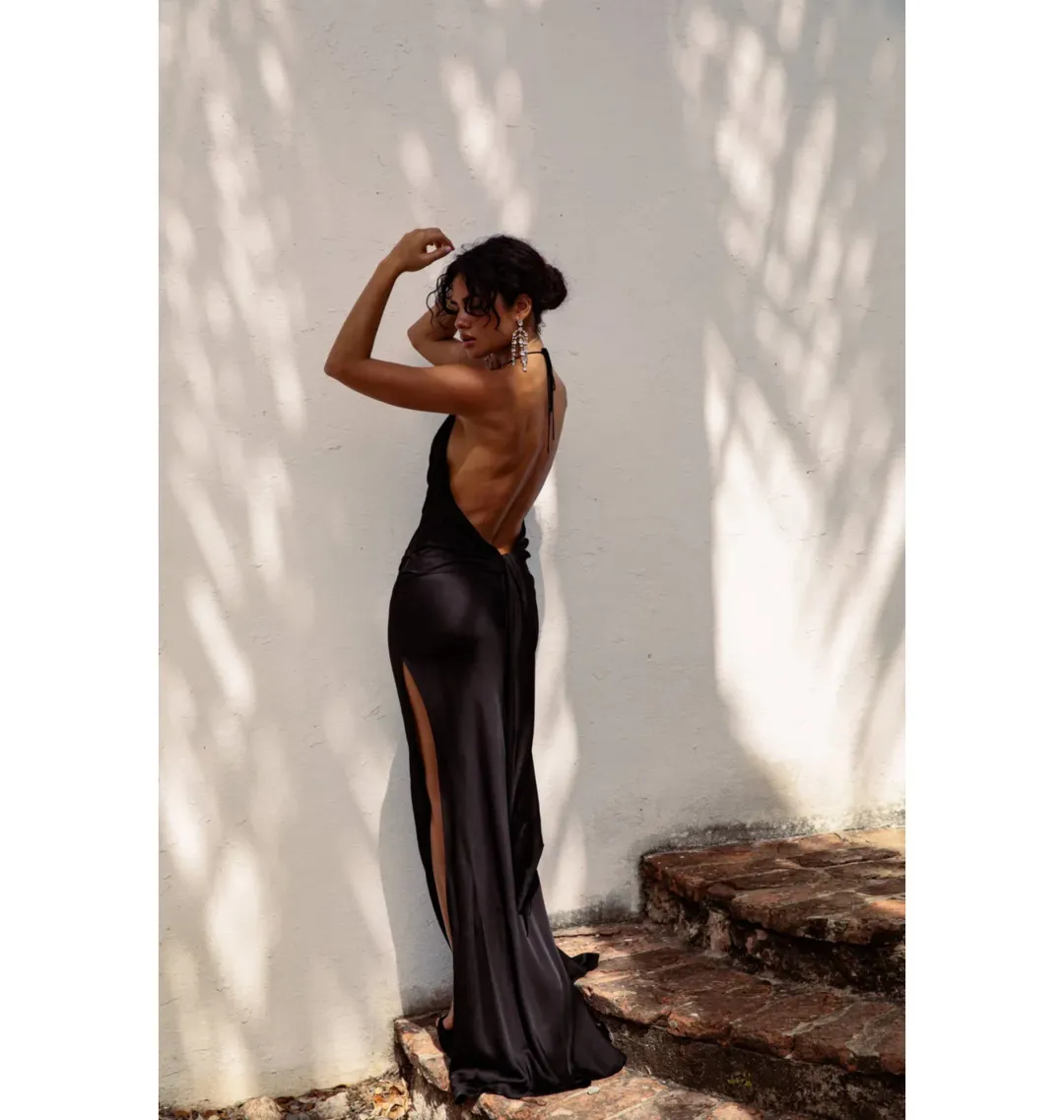 Rat & Boa Orchid Dress Black Size AU 8 for rent on The Volte - main image