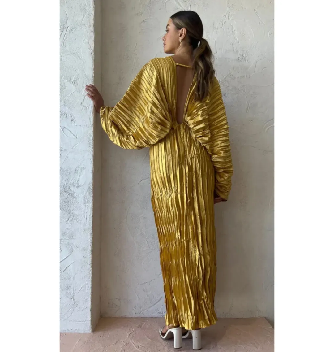 Lidee De Luxe Dress Marigold Size AU 8  for rent on The Volte - main image