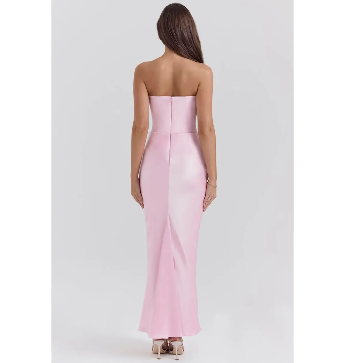 House Of CB Persephone Corset Dress In Rose Shadow Size AU 8  - Image 3