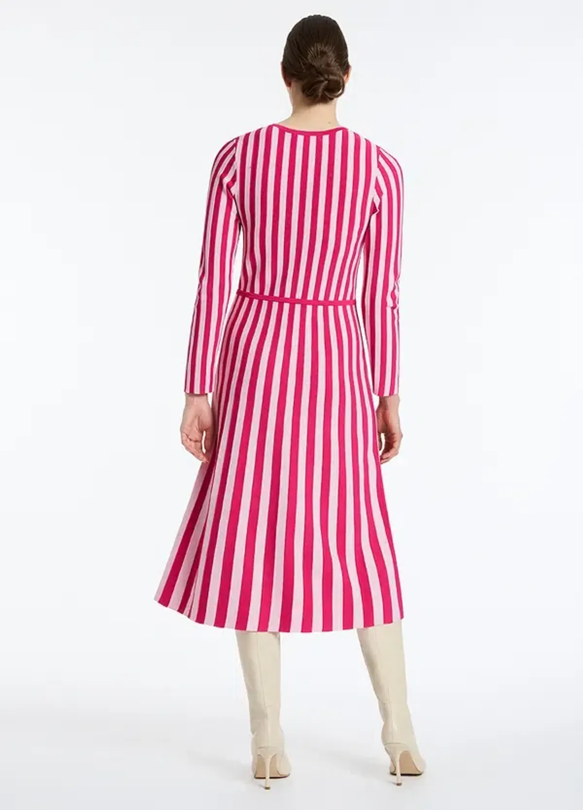 David Lawrence Elodie Knit Dress in Pink Size AU 10 - Image 3