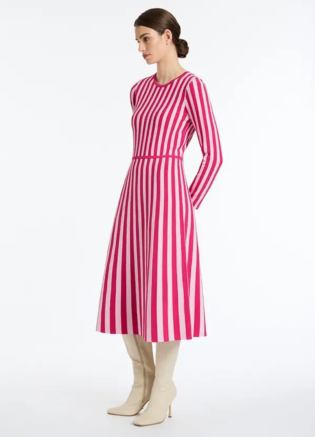 David Lawrence Elodie Knit Dress in Pink Size AU 10 - Image 2