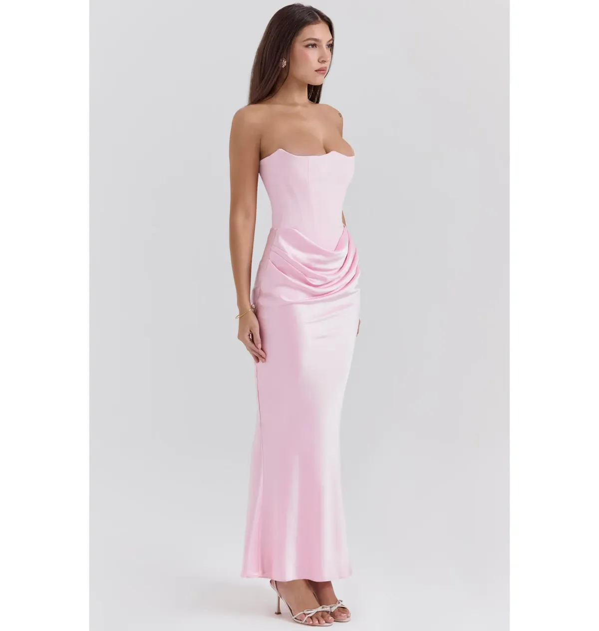 House of CB Persephone Corset Dress Rose Shadow Size AU 10  - Image 2